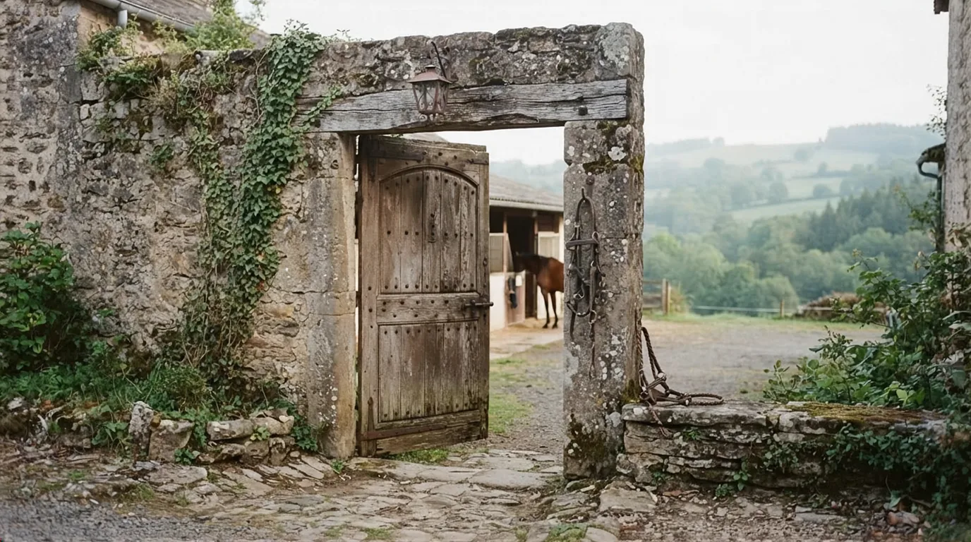 Entrée du Association Le Paradis de Pablo, centre équestre à La Celle-Dunoise